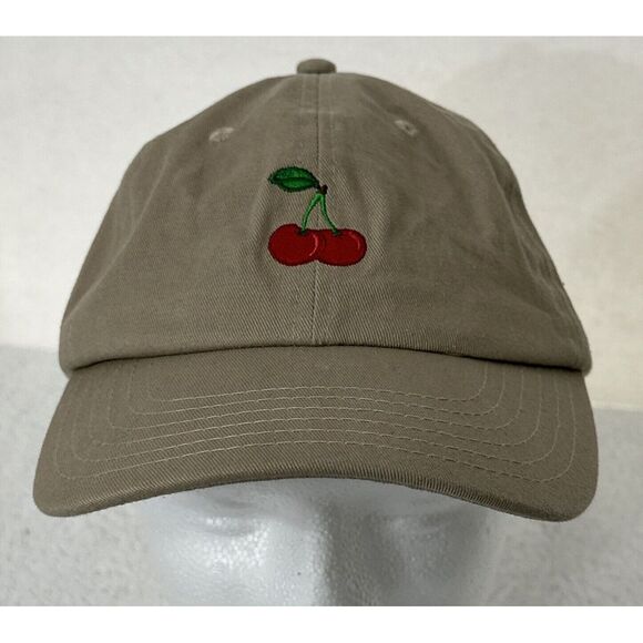 Other - Cherries‎ Adjustable Hat Cap Brown Adult Size
